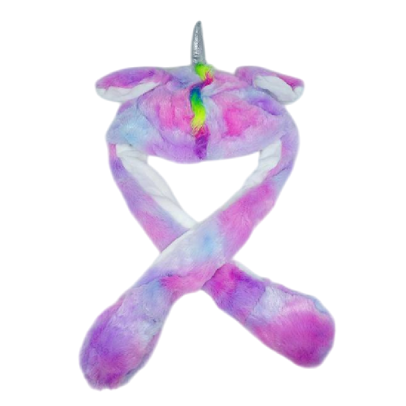 Cute Movable / Jumping / Dancing - Ear Galaxy Unicorn Funny Hat With LED Light