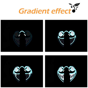 Sound Activated Led Half Mask Toys