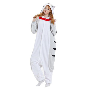 Onesie World Unisex Animal Pyjamas - Chii Cat Adult (Cosplay / Nightwear Halloween Carnival Novelty