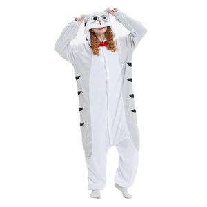Onesie World Unisex Animal Pyjamas - Chii Cat Adult (Cosplay / Nightwear Halloween Carnival Novelty