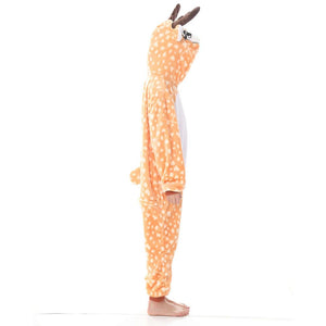 Onesie World Unisex Animal Pyjamas - Deer Kids (Cosplay / Nightwear Halloween Carnival Novelty