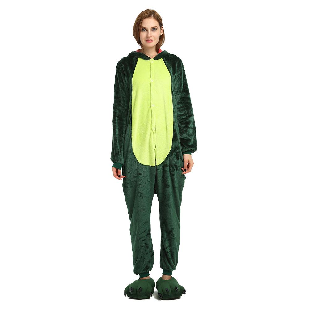 Onesie World Unisex Animal Pyjamas - Green Dinosaur Adult (Cosplay / Nightwear Halloween Carnival