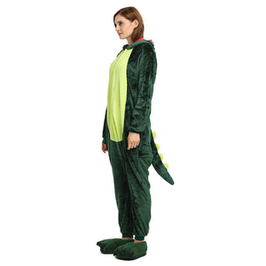 Onesie World Unisex Animal Pyjamas - Green Dinosaur Adult (Cosplay / Nightwear Halloween Carnival