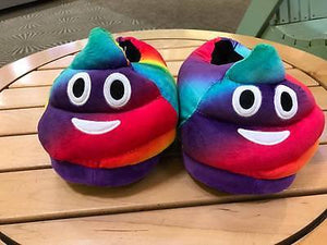 Rainbow Poop Slippers Slippers