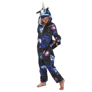 Onesie World Unisex Animal Pyjamas - Dark Galaxy Unicorn Kids (Cosplay / Nightwear Halloween