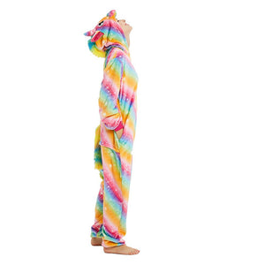 Onesie World Unisex Animal Pyjamas - Golden Rainbow Unicorn Adult (Cosplay / Nightwear Halloween