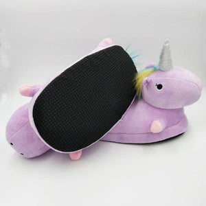 Winged Unicorn Slippers Purple Slippers