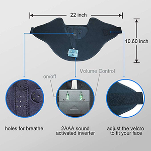 Sound Activated Led Half Mask Toys