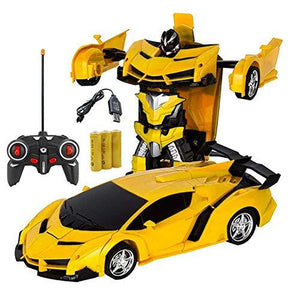 1:18 Transformer Remote Control Car Model Kids Toy - Yellow Toys