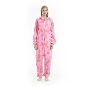 Onesie World Unisex Animal Pyjamas - Pink Star Sleeping Unicorn Adult (Cosplay / Nightwear Halloween