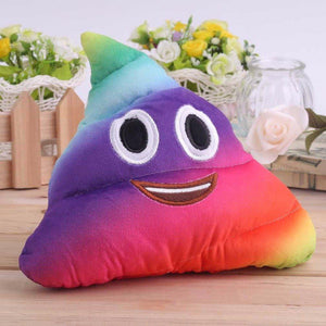Emoji Rainbow Poop Pillow Pillow
