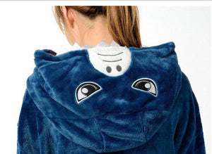 Onesie World Unisex Animal Pyjamas - Navy Blue Shark Adult (Cosplay / Nightwear Halloween Carnival