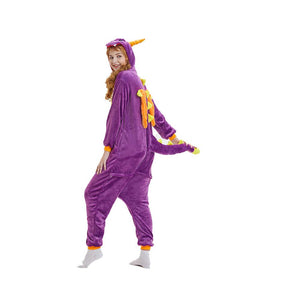 Onesie World Unisex Animal Pyjamas - Purple Spyro Dragon Adult (Cosplay / Nightwear Halloween