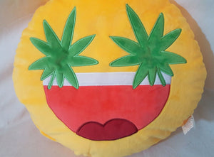 Emoji Weed Eyes Pillow Pillow