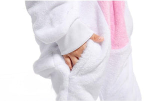 Onesie World Unisex Animal Pyjamas Cosplay White Unicorn Kid - Nightwear Halloween Carnival Novelty