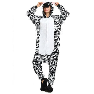 Onesie World Unisex Animal Pyjamas - Zebra Adult (Cosplay / Nightwear Halloween Carnival Novelty