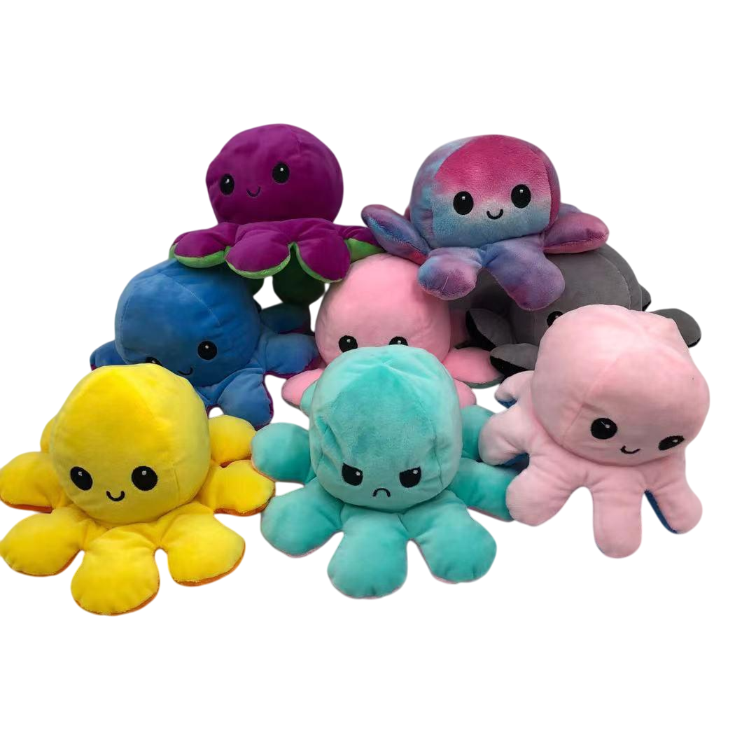 Reversible Octopus Plushies With LED Light