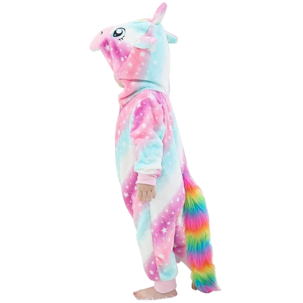 Toy Farm Unisex Animal Pyjamas - Galaxy Starry Sky Unicorn Baby Onesie (Cosplay / Nightwear / Halloween / Carnival / Novelty Costume)