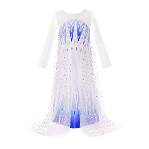 White-Purple Party Costume Princess Dress With Cape