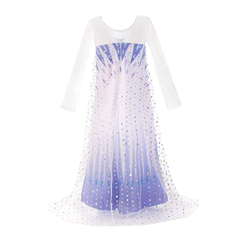 White-Purple Party Costume Princess Dress With Cape