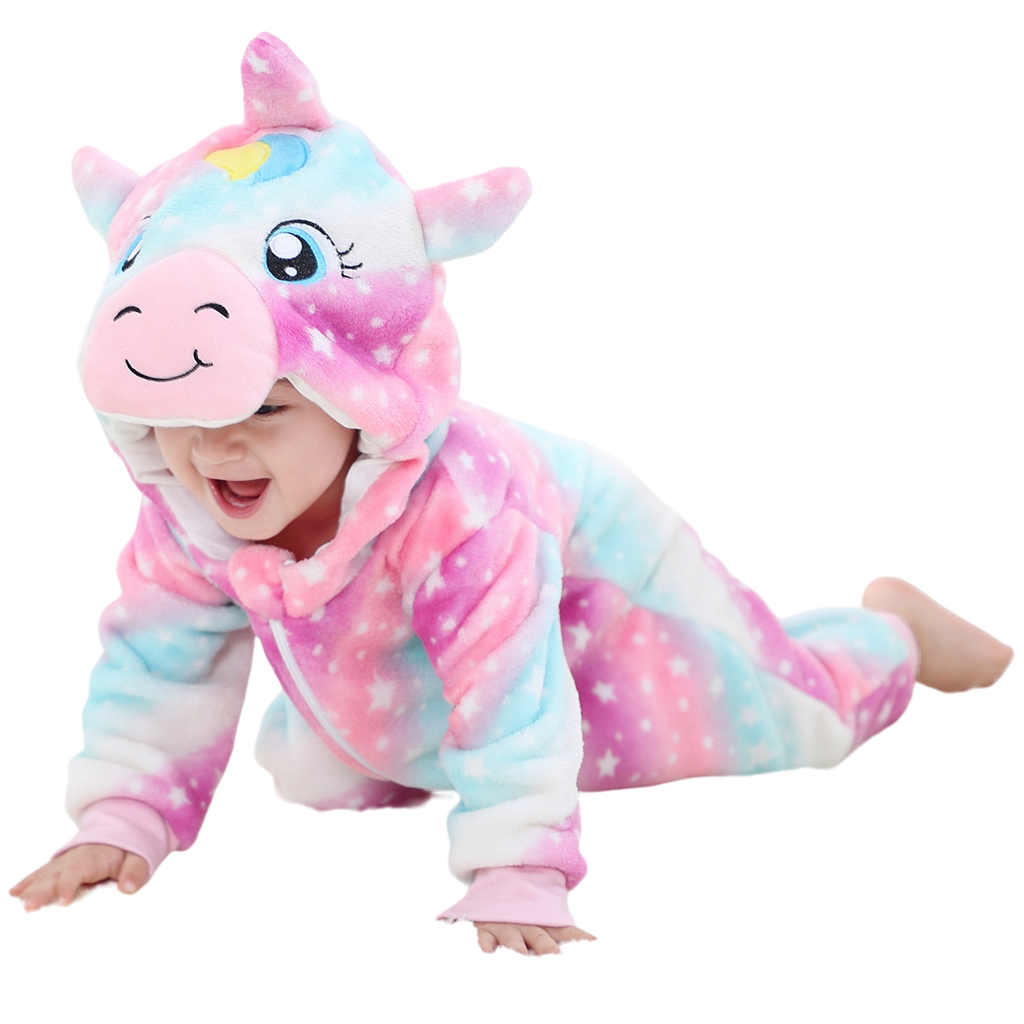Toy Farm Unisex Animal Pyjamas - Galaxy Starry Sky Unicorn Baby Onesie (Cosplay / Nightwear / Halloween / Carnival / Novelty Costume)