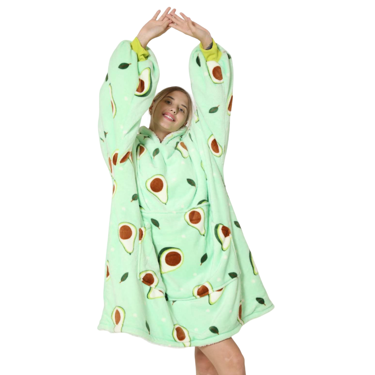 My Snuggy - Large Avocado Hoodie Blanket