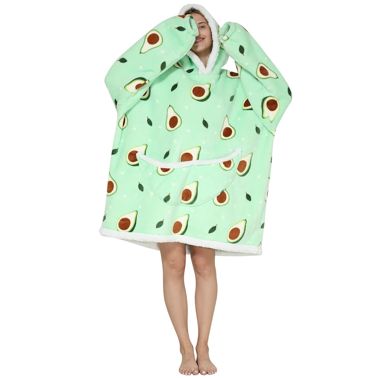 My Snuggy - Large Avocado Hoodie Blanket