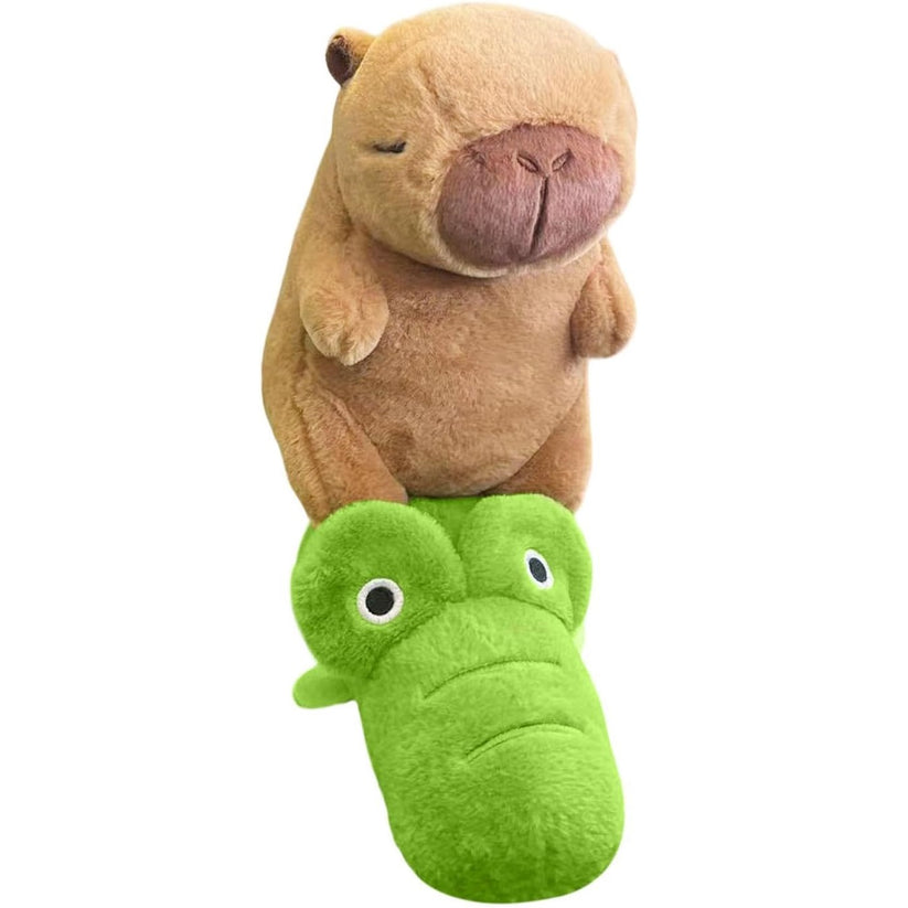 Capybara Riding Crocodile Plush Toy – Toy Farm Pty Ltd