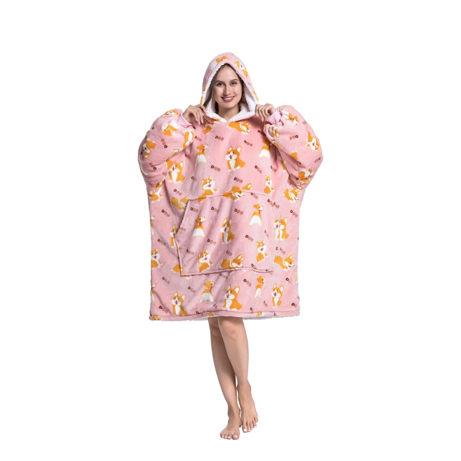 My Snuggy - Large Corgi Puppy Hoodie Blanket