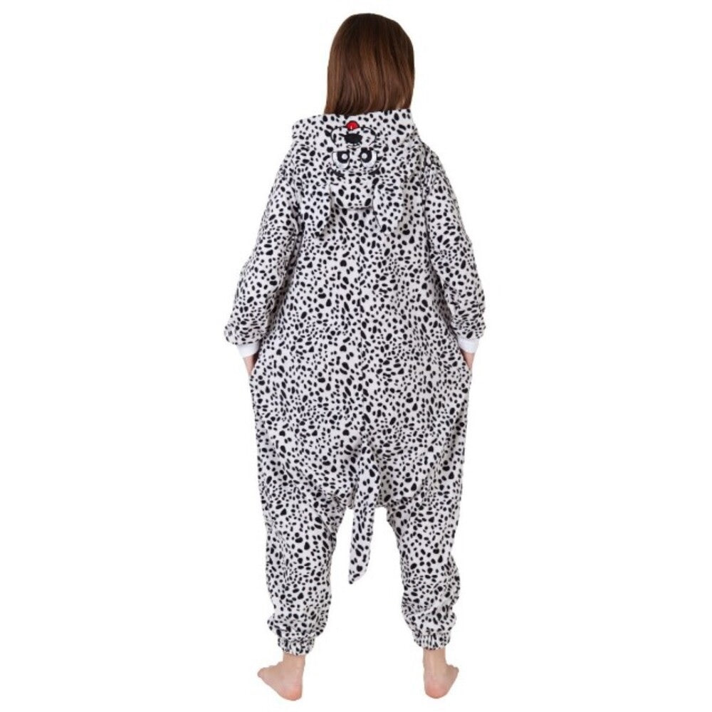Toy Farm Unisex Animal Pyjamas - Dalmatian Dog Adult Onesie (Cosplay / Nightwear / Halloween / Carnival / Novelty Costume)