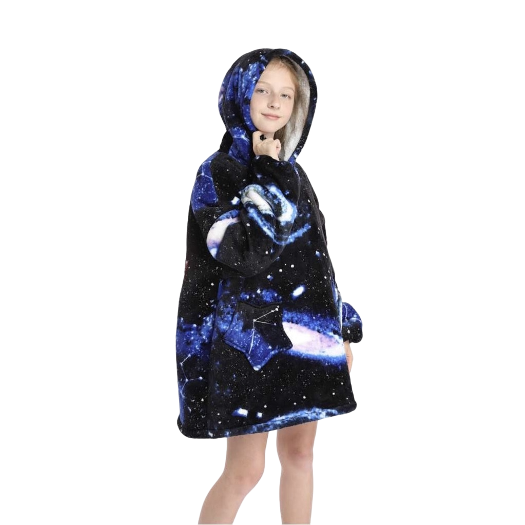 My Snuggy - Small Dark Galaxy Hoodie Blanket