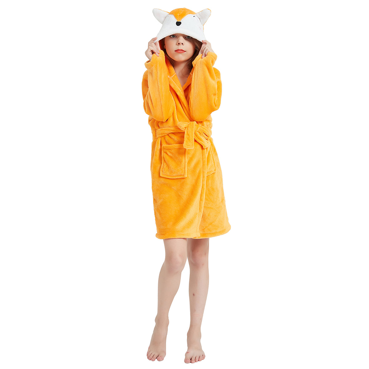 Toy Farm Orange Fox Kids Bathrobe