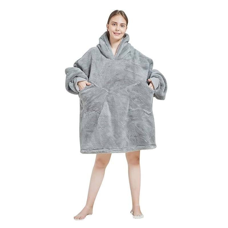 My Snuggy - Large Grey Hoodie Blanket