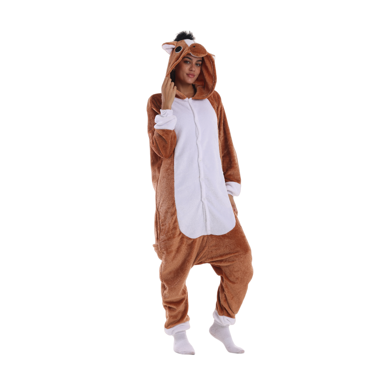 Toy Farm Unisex Animal Pyjamas - Horse Adult Onesie (Cosplay / Nightwear / Halloween / Carnival / Novelty Costume)