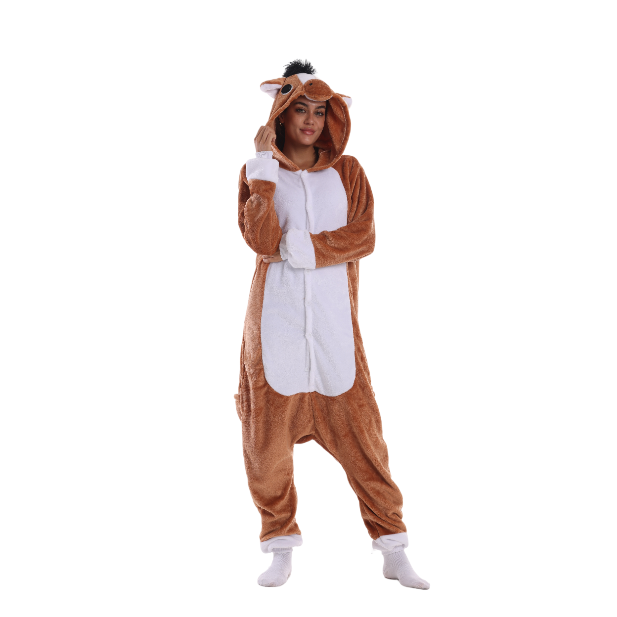 Toy Farm Unisex Animal Pyjamas - Horse Adult Onesie (Cosplay / Nightwear / Halloween / Carnival / Novelty Costume)