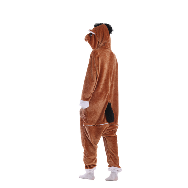 Toy Farm Unisex Animal Pyjamas - Horse Adult Onesie (Cosplay / Nightwear / Halloween / Carnival / Novelty Costume)