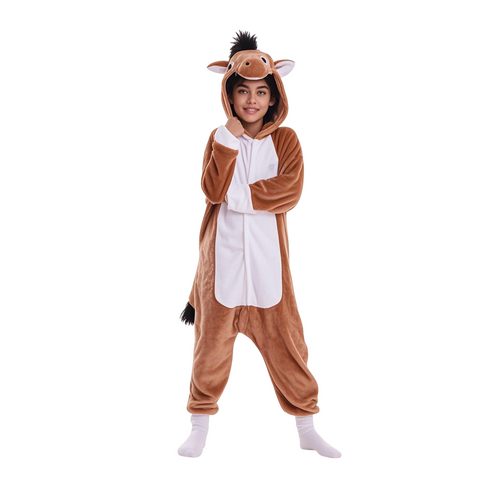 Toy Farm Unisex Animal Pyjamas - Horse Kids Onesie (Cosplay / Nightwear / Halloween / Carnival / Novelty Costume)