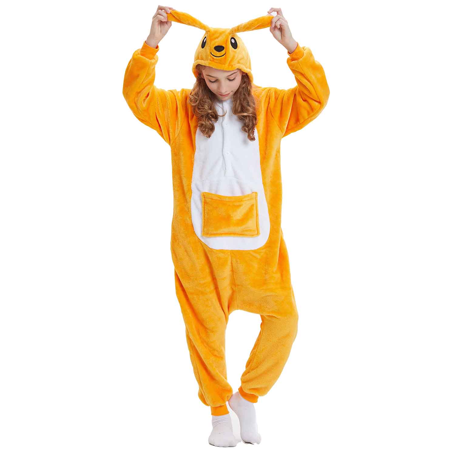 Toy Farm Unisex Animal Pyjamas - Kangaroo Kids Onesie (Cosplay / Nightwear / Halloween / Carnival / Novelty Costume)