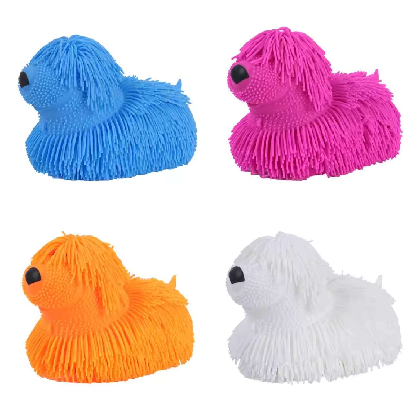 LED Light Bushy Hair Dog Squishy