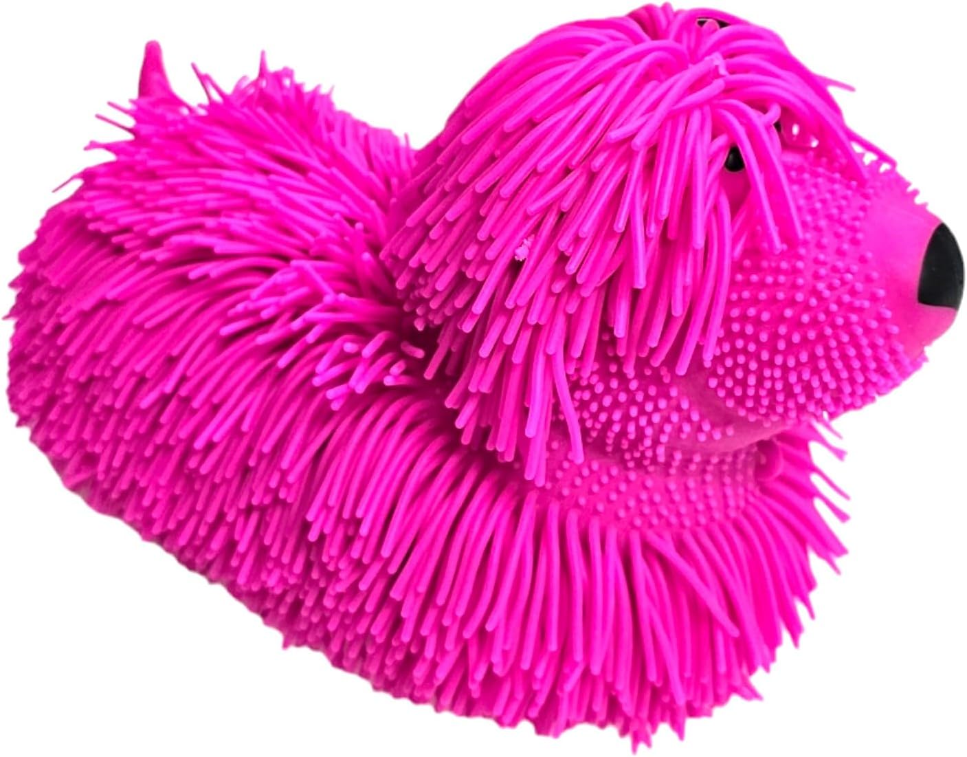 LED Light Bushy Hair Dog Squishy