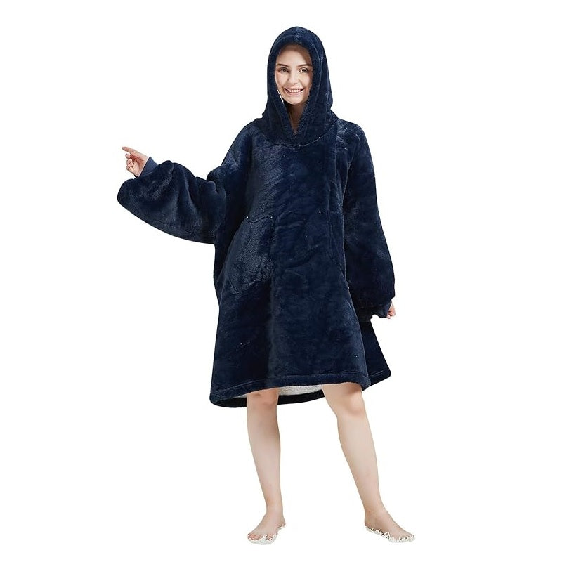My Snuggy - Large Dark Blue Hoodie Blanket