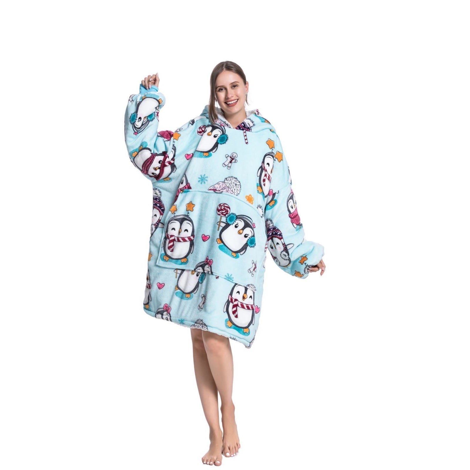 My Snuggy - Large Penguin Hoodie Blanket