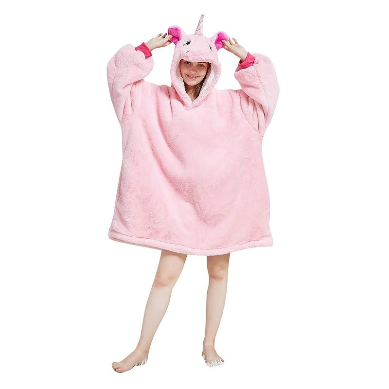 My Snuggy - Large Pink Unicorn Hoodie Blanket