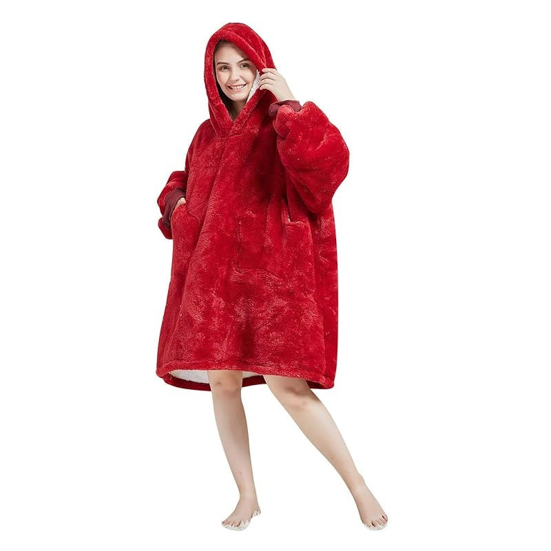 My Snuggy - Large Red Hoodie Blanket