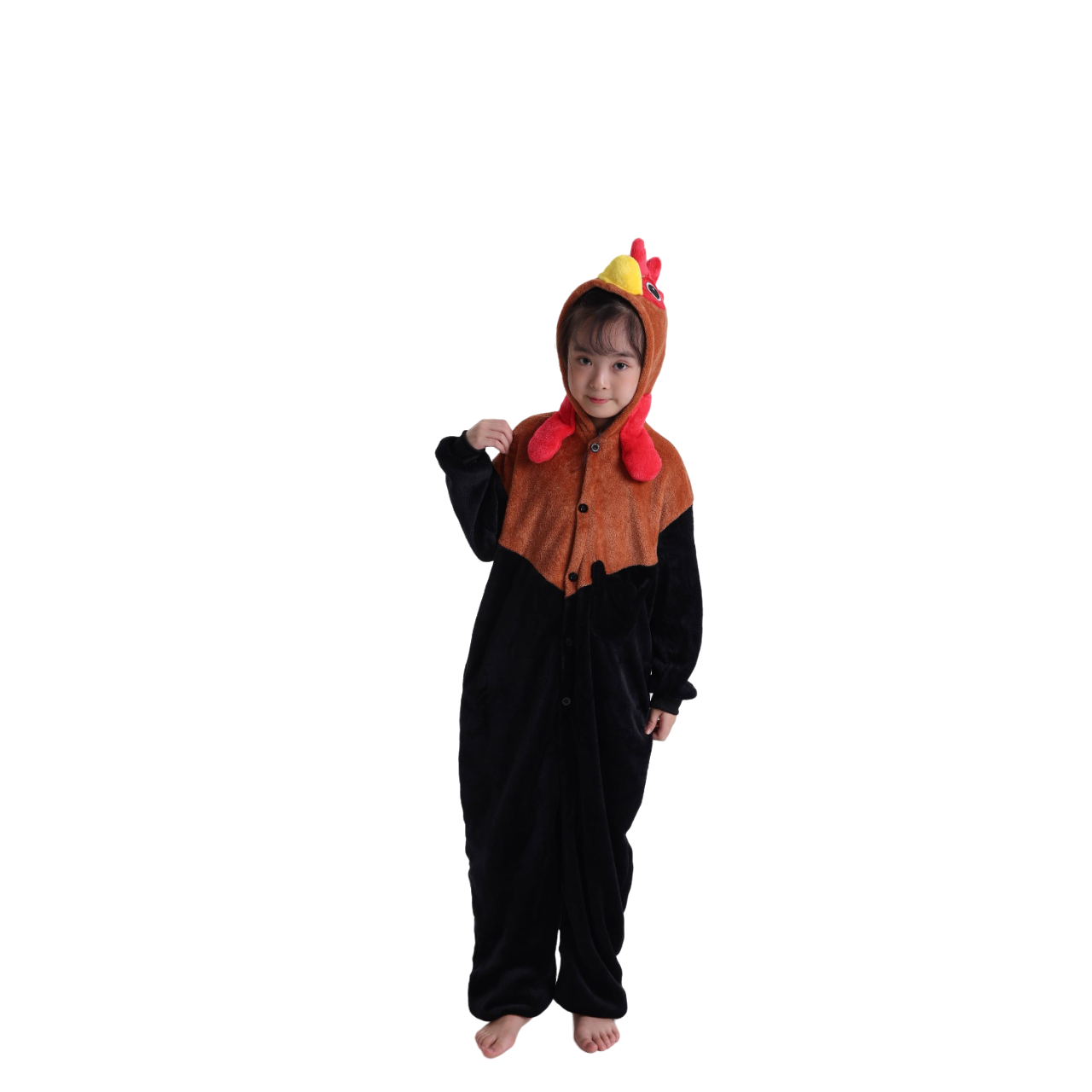 Toy Farm Unisex Animal Pyjamas - Rooster Kids Onesie (Cosplay / Nightwear / Halloween / Carnival / Novelty Costume)