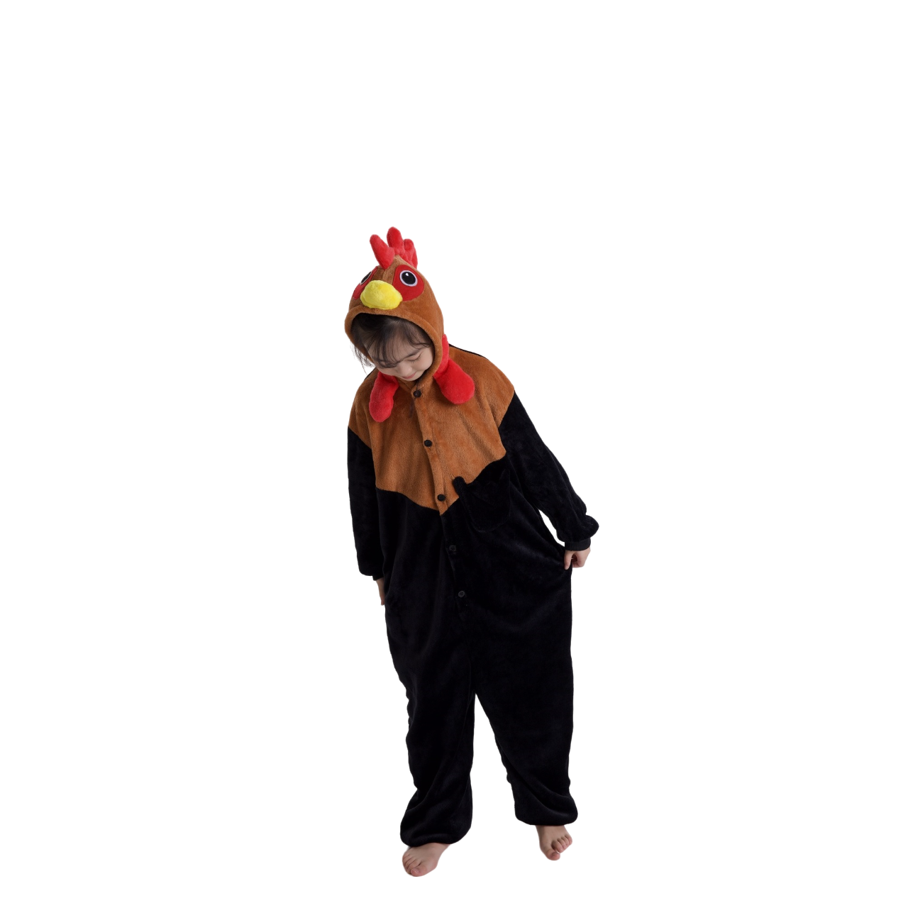 Toy Farm Unisex Animal Pyjamas - Rooster Kids Onesie (Cosplay / Nightwear / Halloween / Carnival / Novelty Costume)