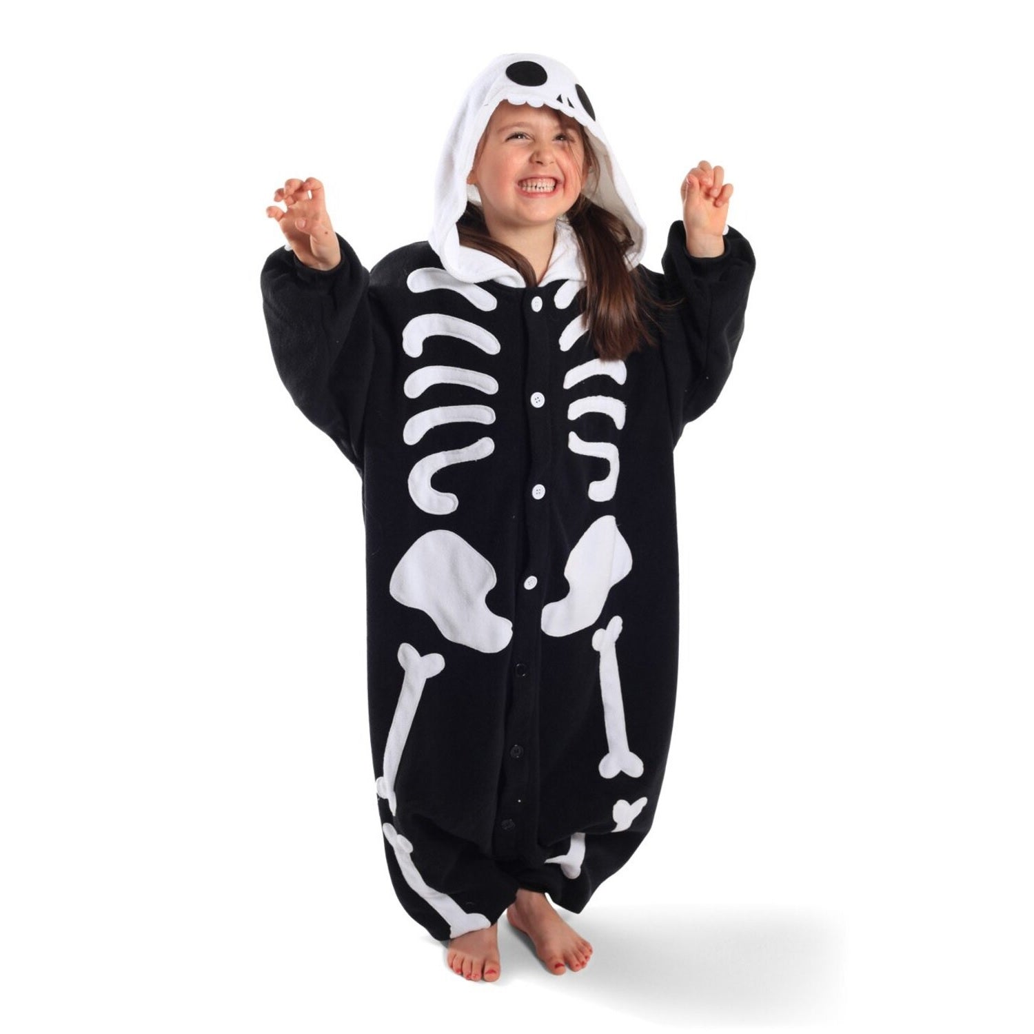Toy Farm Unisex Animal Pyjamas - Skeleton Baby Onesie (Cosplay / Nightwear / Halloween / Carnival / Novelty Costume)