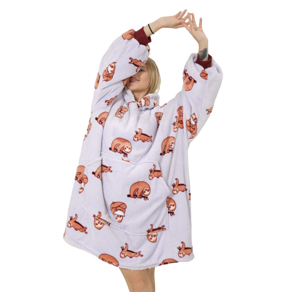 My Snuggy - Large Sloth Hoodie Blanket