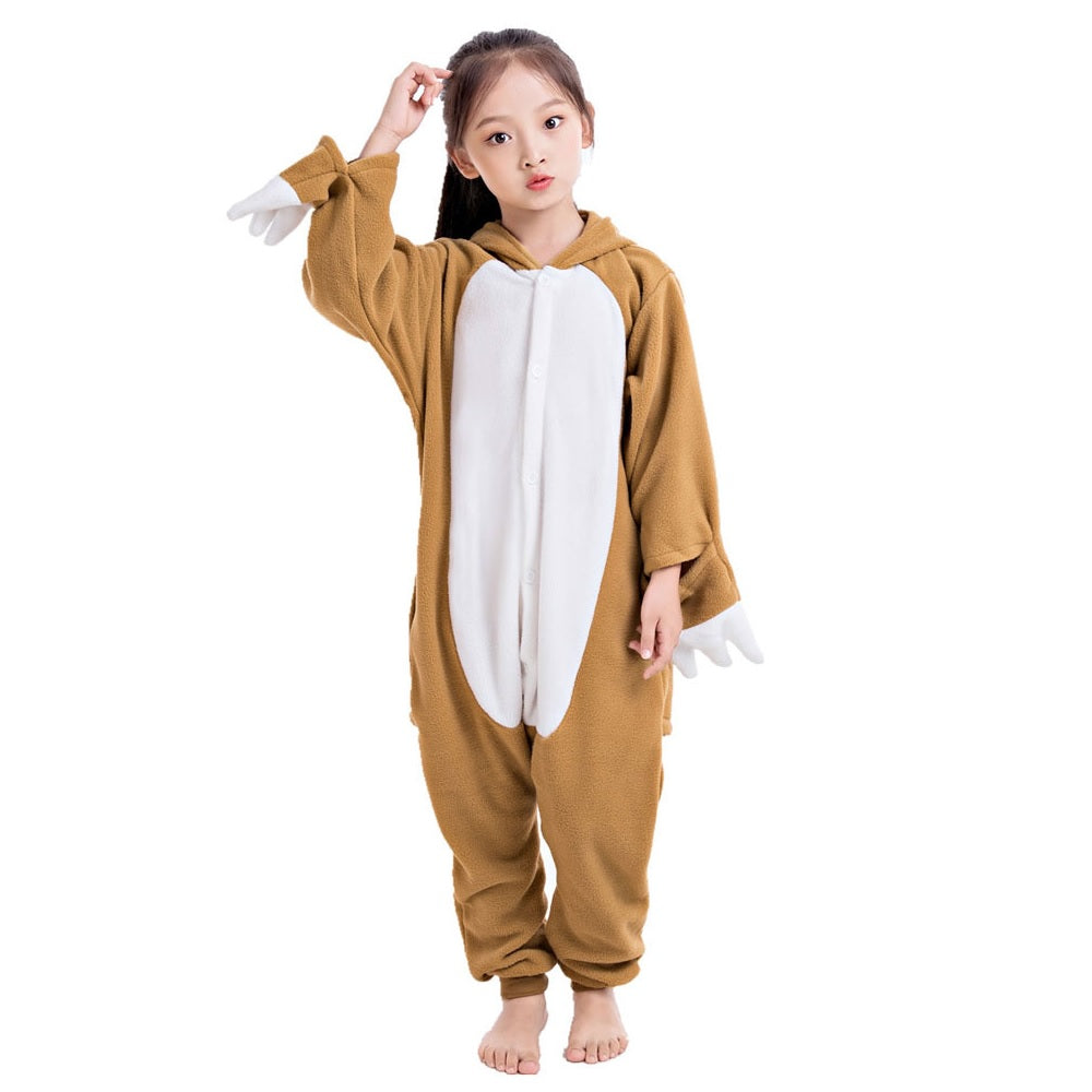 Toy Farm Unisex Animal Pyjamas - Sloth Kids Onesie (Cosplay / Nightwear / Halloween / Carnival / Novelty Costume)