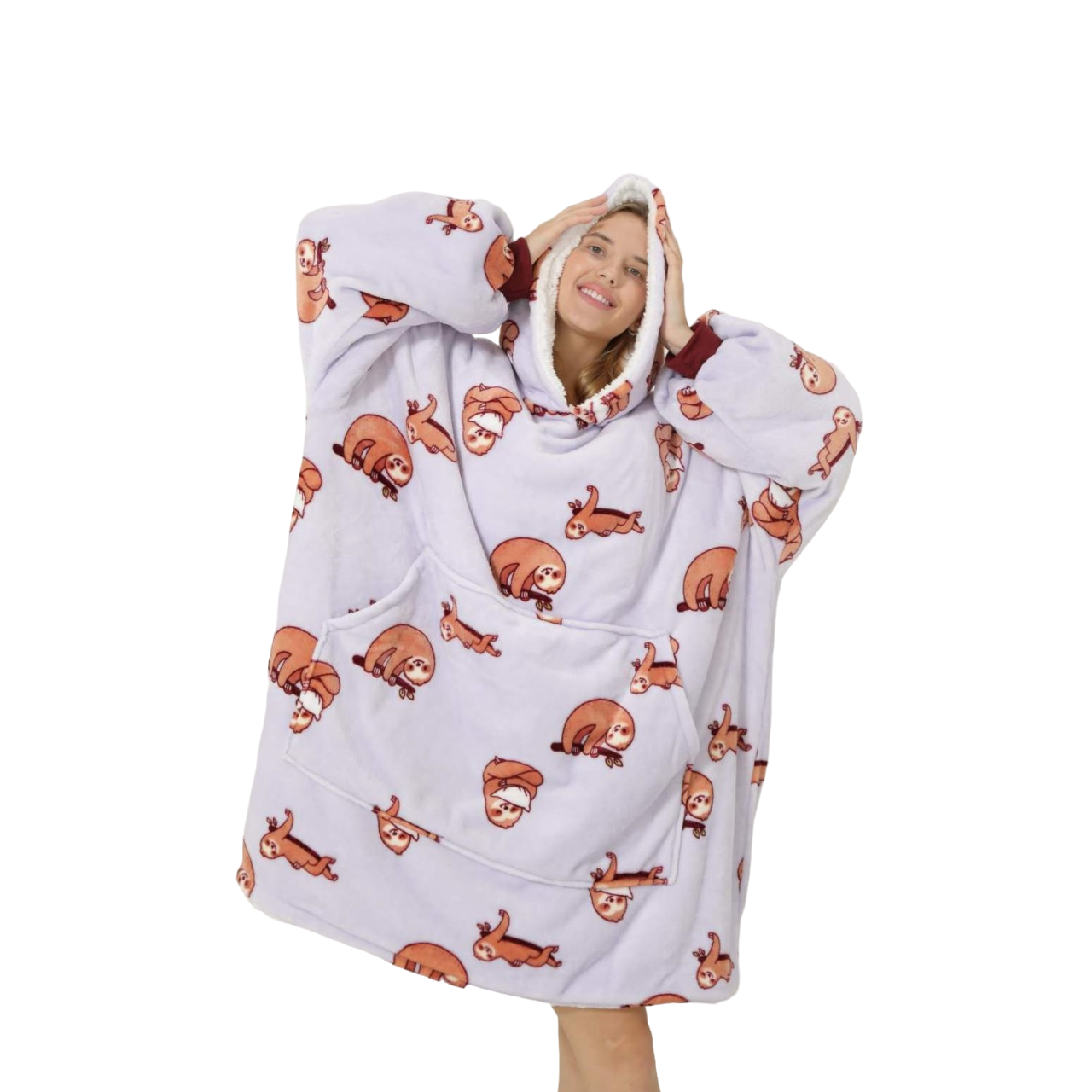 My Snuggy - Large Sloth Hoodie Blanket